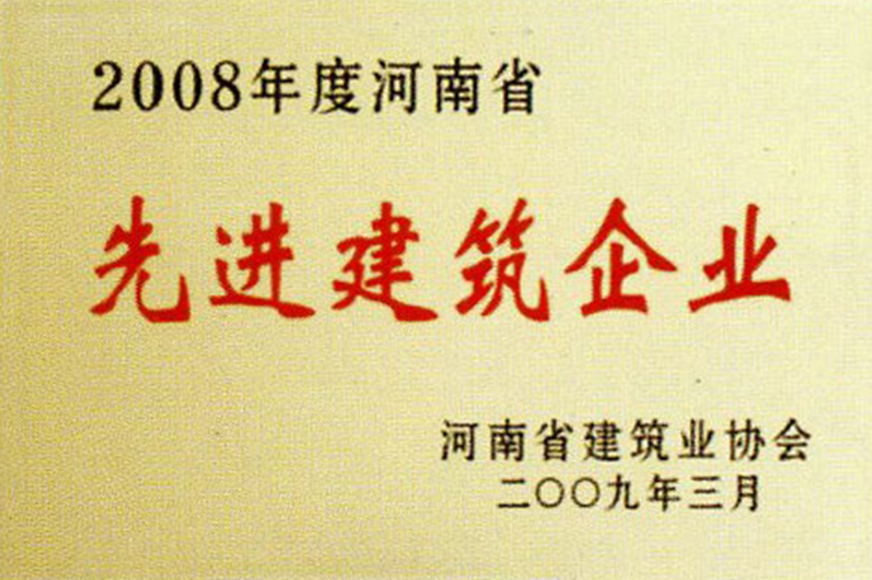 2008年度河南省先进建